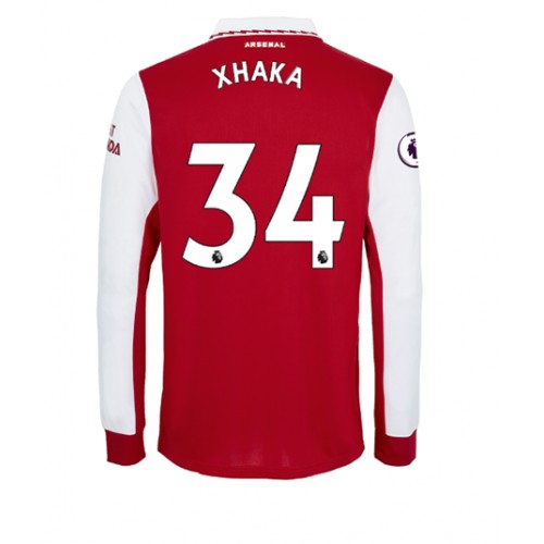 Fotbalové Dres Arsenal Granit Xhaka #34 Domácí 2022-23 Dlouhý Rukáv
